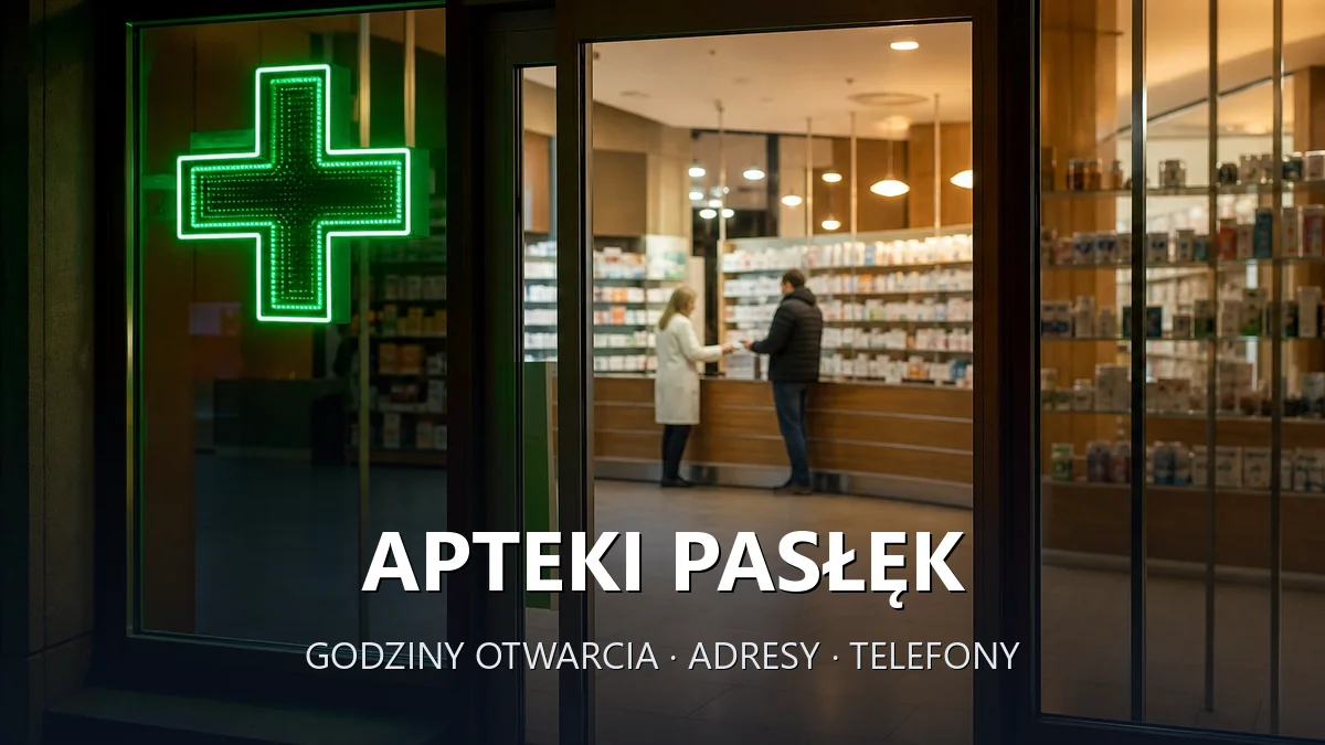 Apteki PASŁĘK, powiat elbląski - adresy, telefony, godziny otwarcia