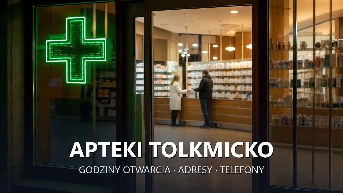 Apteki Tolkmicko, powiat elbląski - adresy, telefony, godziny otwarcia