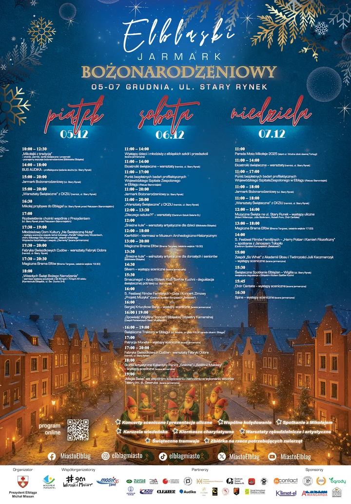 Obraz do artykułu: PROGRAM – ELBLĄSKI JARMARK BOŻONARODZENIOWY 2025