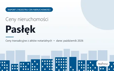 Ceny mieszkań w Pasłęku — październik 2026