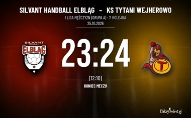 [PIŁKA RĘCZNA] Silvant Handball Elbląg – KS Tytani Wejherowo 23:24. Seria gości trwa w I Lidze Mężczyzn (Grupa A)