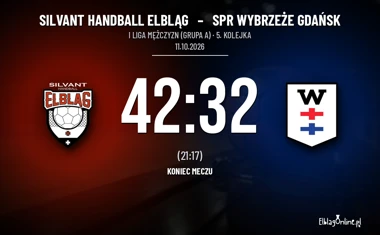 [PIŁKA RĘCZNA] Silvant Handball Elbląg – SPR Wybrzeże Gdańsk 42:32. Dziesięć bramek przewagi w I Lidze Mężczyzn (Grupa A)