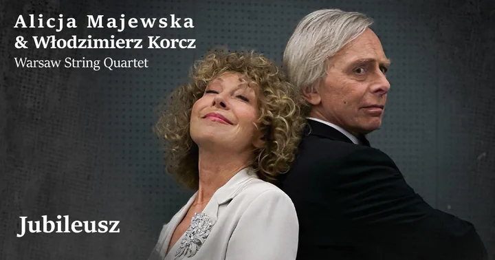 Grafika promocyjna wydarzenia Alicja Majewska & Włodzimierz Korcz „Jubileusz” — koncert w Elblągu, 5 października 2026