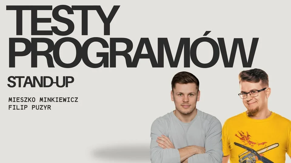 Obrazek przedstawia grafikę promocyjną wydarzenia Testowanie nowych materiałów stand-up w Elblągu