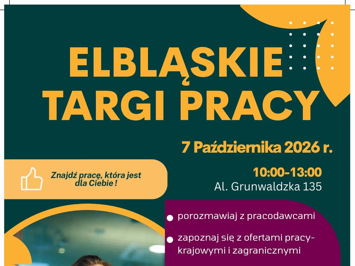 Grafika promocyjna wydarzenia Elbląskie Targi Pracy