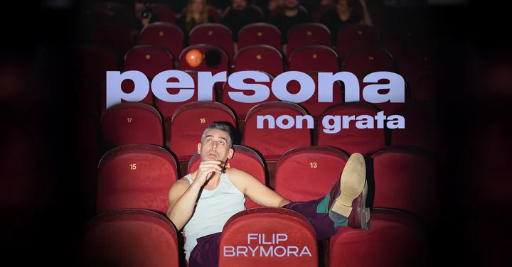 Grafika promocyjna wydarzenia Filip Brymora – stand-up persona non grata w Elblągu