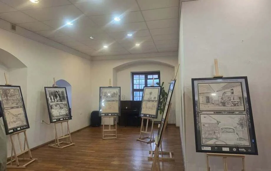 Grafika promocyjna wydarzenia Obecna nieobecność. Wystawa rysunków Stefana Kierula
