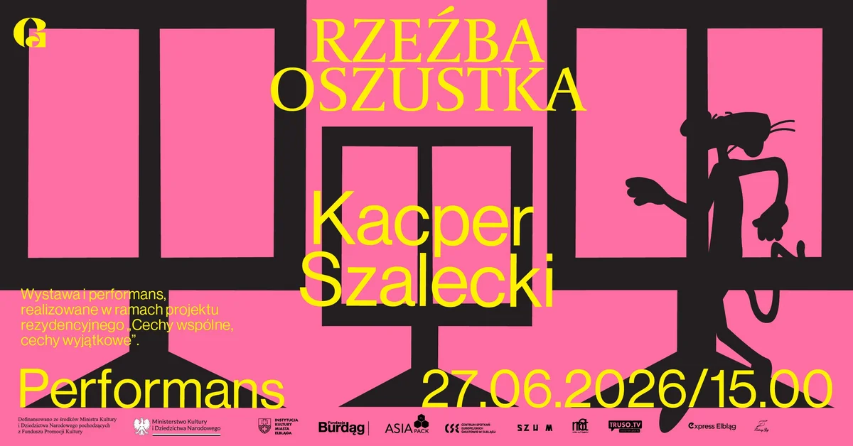 Grafika promocyjna wydarzenia Oprowadzanie kuratorskie w Galerii EL