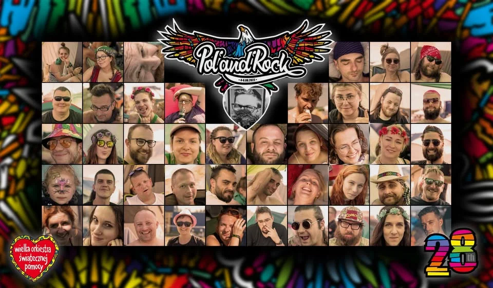 Obrazek przedstawia grafikę promocyjną wydarzenia Spotkanie miłośników muzyki w Broczynie w ramach Polandrock 2025