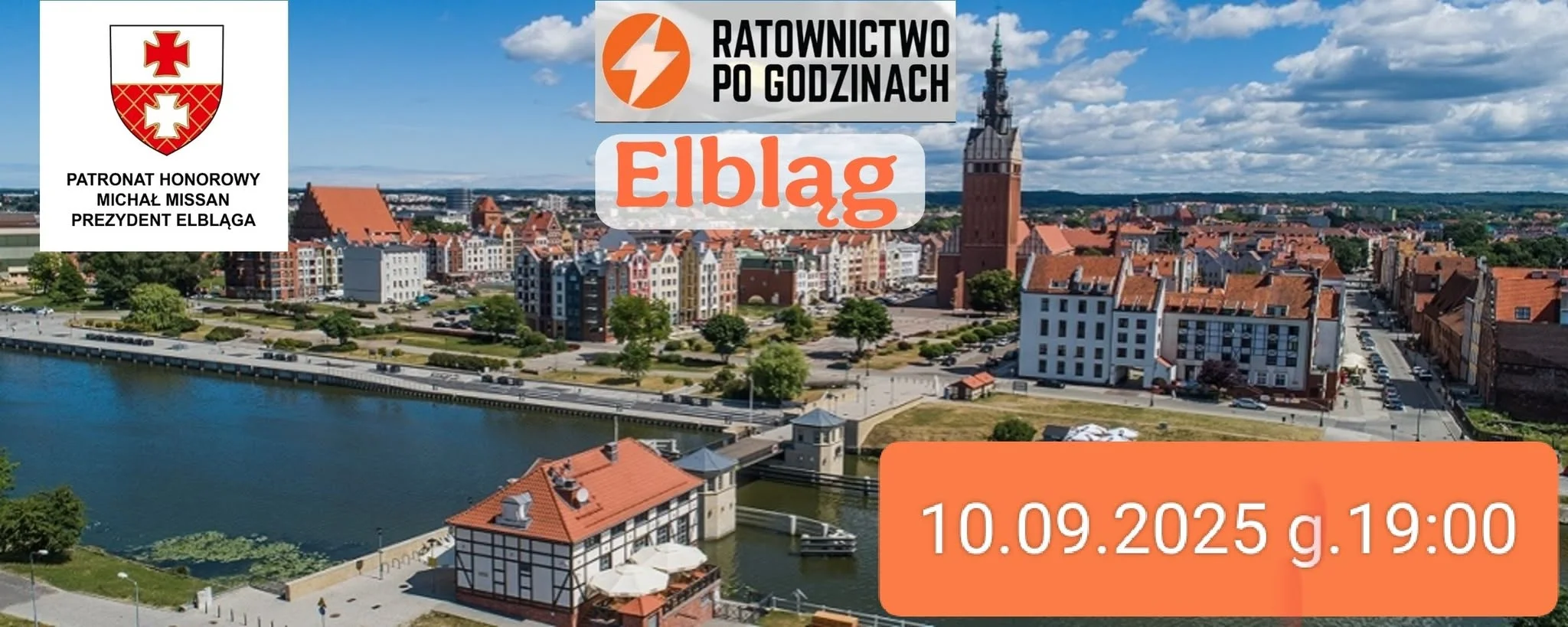 Obrazek przedstawia grafikę promocyjną wydarzenia Trzecia edycja spotkania edukacyjnego w Elblągu