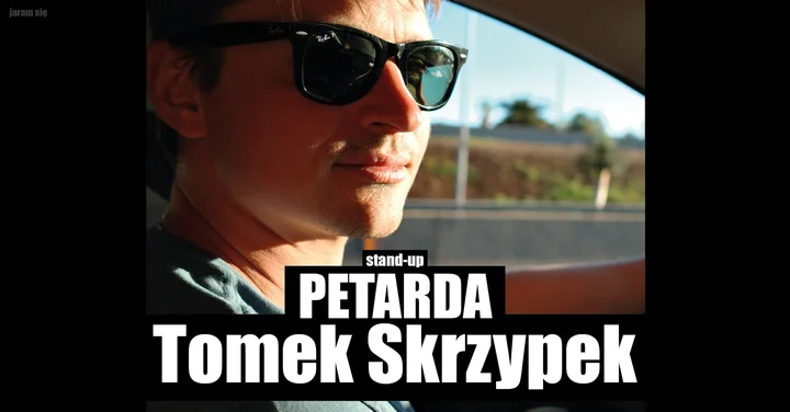 Grafika promocyjna wydarzenia Stand-up: Tomek Skrzypek „PETARDA” — Elbląg, 10 lutego 2026