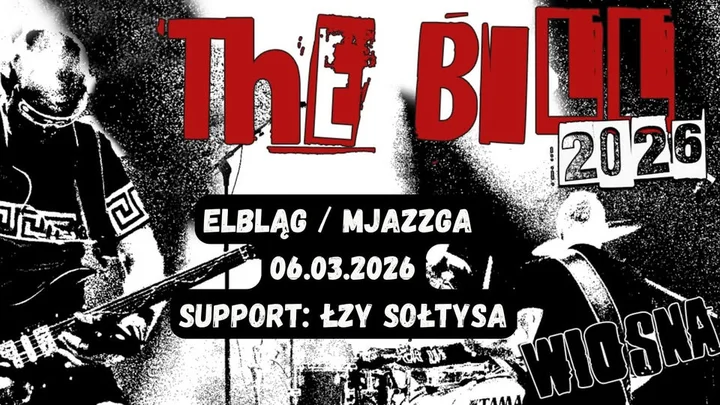 Grafika promocyjna wydarzenia THE BILL + ŁZY SOŁTYSA — koncert w Elblągu (Mjazzga)