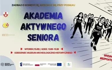 Grafika promocyjna wydarzenia Akademia Aktywnego Seniora