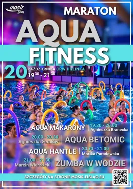 Grafika promocyjna wydarzenia Aqua Fitness Maraton
