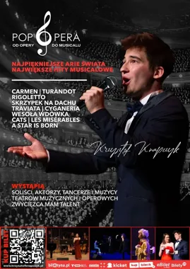 Grafika promocyjna wydarzenia Koncert Pop Opera — Elbląg: od opery do musicalu