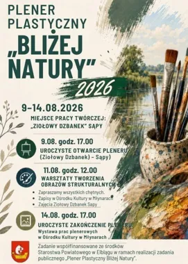 Grafika promocyjna wydarzenia Plener Plastyczny „Bliżej Natury” 2026