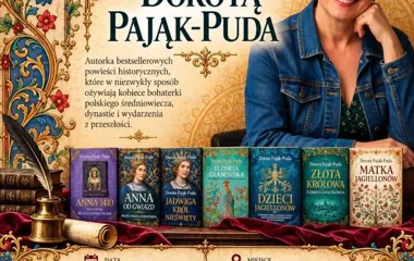 Grafika promocyjna wydarzenia Spotkanie autorskie z Dorotą Pająk-Pudą
