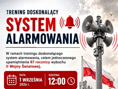 Grafika promocyjna wydarzenia Włączenie syren alarmowych