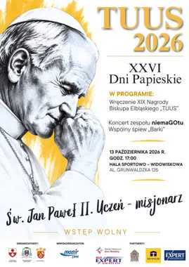 Grafika promocyjna wydarzenia XXVI Dni Papieskie