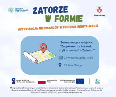 Grafika promocyjna wydarzenia Za górami, za torami…, czyli opowieść o Zatorzu