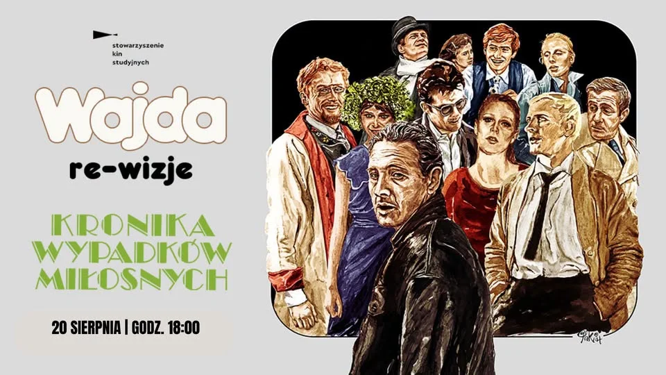 Grafika promocyjna wydarzenia Wajda re-wizje: Kronika wypadków miłosnych – seans w Elblągu