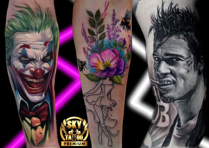 Obrazek przedstawia grafikę promocyjną wydarzenia Bezpłatny Walk-in Day z małymi tatuażami w SKY Tattoo Elbląg
