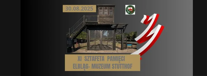 Obrazek przedstawia grafikę promocyjną wydarzenia Porządkowanie terenu byłego obozu Stutthof — XI Sztafeta Pamięci