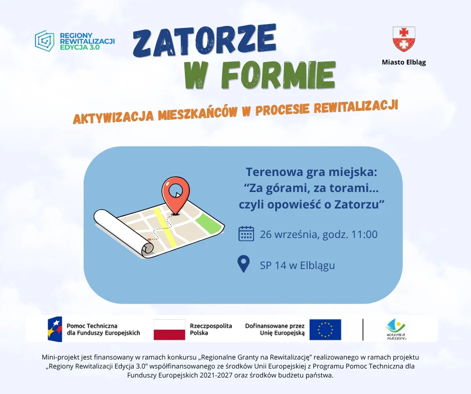 Grafika promocyjna wydarzenia Za górami, za torami…, czyli opowieść o Zatorzu