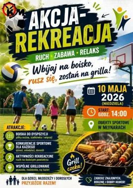 Ruch na boisku i grill po zmroku. W Młynarach szykuje się luźne spotkanie