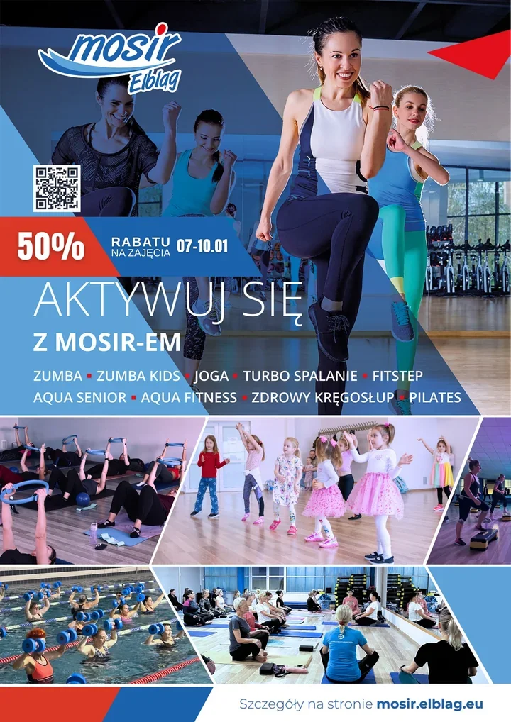 Pół ceny w MOSiR - czterodniowa promocja na fitness, taniec i zajęcia wodne