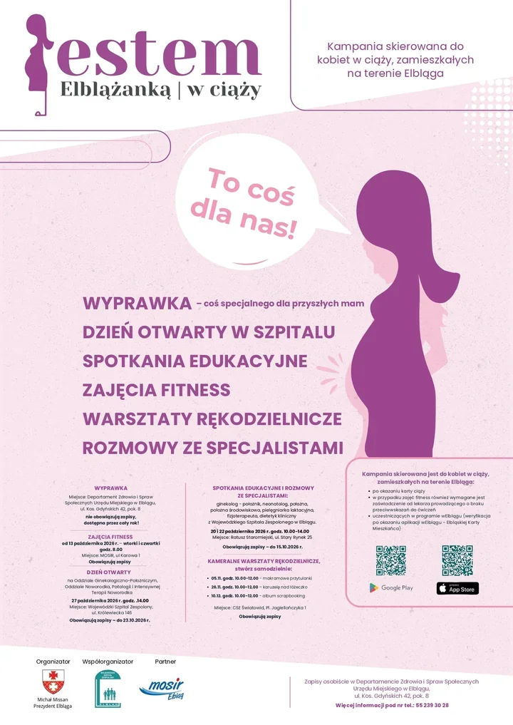 Wyprawka, szpital i zajęcia fitness. Elbląg wspiera przyszłe mamy