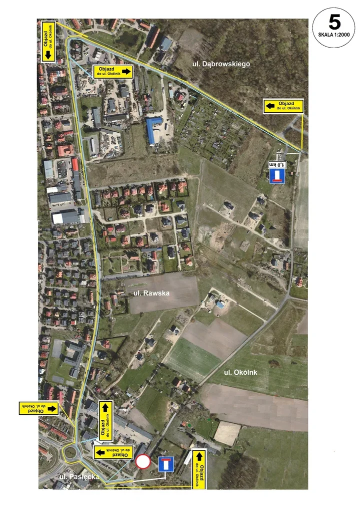 Remont ul. Okólnik – krótkotrwałe zamknięcie i wyznaczony objazd dla kierowców