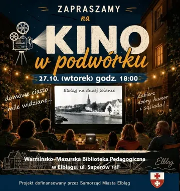 Kino w podwórku przenosi się do biblioteki. Pokażą dawne nagrania z Elbląga