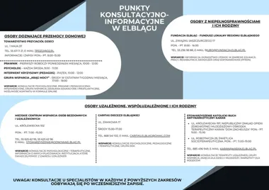 Bezpłatna pomoc w Elblągu. Specjaliści czekają na osoby w trudnej sytuacji