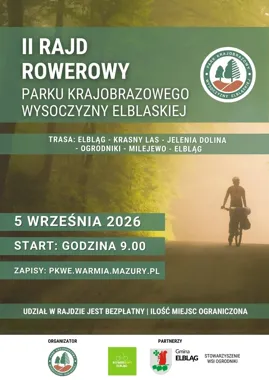 Druga trasa przez Wysoczyznę Elbląską prowadzi aż do Milejewa