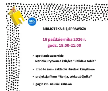 Noc Bibliotek w nowej siedzibie. Książki, film i gogle VR
