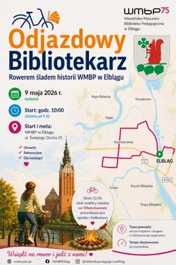 Rowerem przez historię biblioteki – rusza jubileuszowa wyprawa w Elblągu