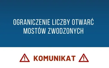 Mosty zwodzone w Elblągu działają awaryjnie. Liczba otwarć jest ograniczona