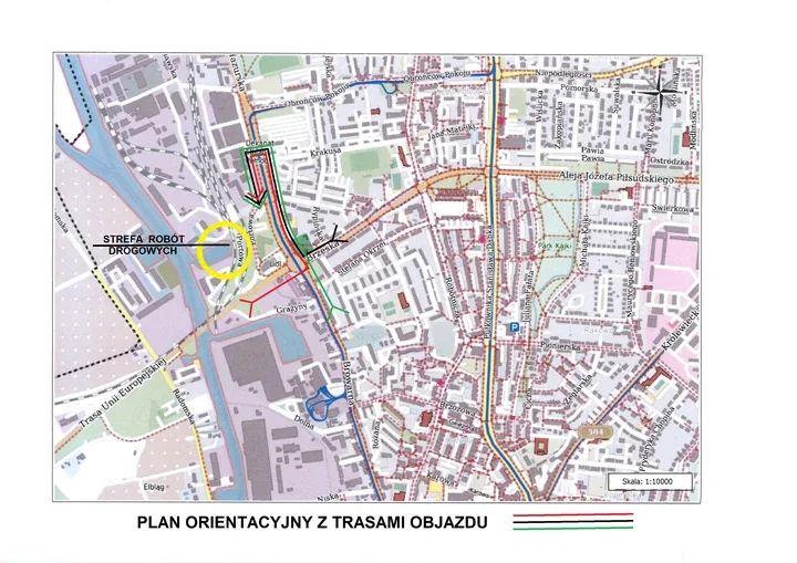 Skrzyżowanie Portowej z Trasą Unii Europejskiej będzie zamknięte podczas robót