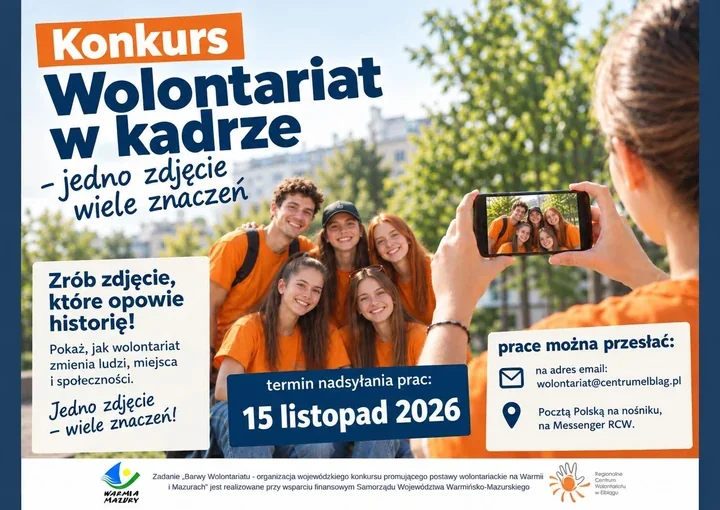 Jedno zdjęcie może zdobyć 400 zł. Konkurs o wolontariacie