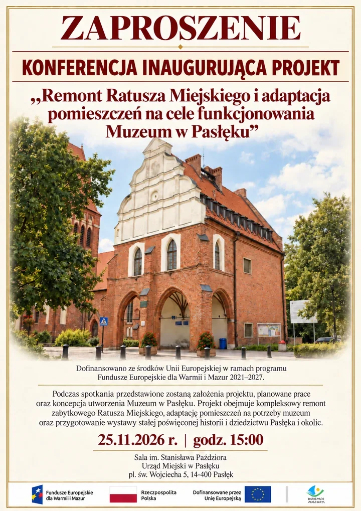 Pasłęcki ratusz czeka kompleksowy remont. Powstanie tu muzeum