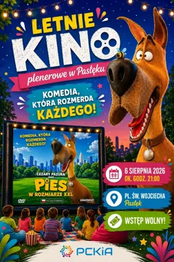 Komedia pod gwiazdami. Dwa seanse kina plenerowego w Pasłęku