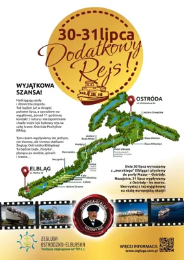 Dodatkowy rejs z Ostródy do Elbląga poprowadzi przez pochylnie