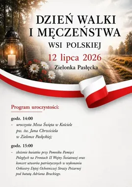 W Zielonce Pasłęckiej zaplanowano hołd dla wsi polskiej. Będzie msza i koncert