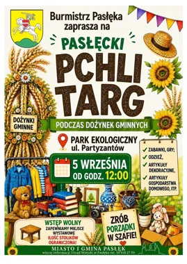Pasłęcki Pchli Targ podczas dożynek. Na stoiskach pojawią się domowe skarby