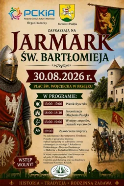 Rycerze, oblężenie i Bursztynowe Fireshow. Jarmark w Pasłęku