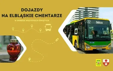Wszystkich Świętych w Elblągu: zmiany przy cmentarzach i bezpłatne autobusy