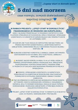 Pięć dni nad morzem połączyło naukę, terapię i integrację
