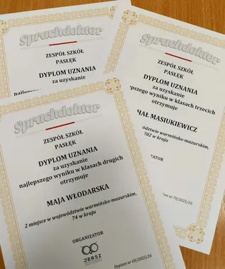 Pasłęk na niemieckim podium. Aż jedenaścioro uczniów w czołówce województwa