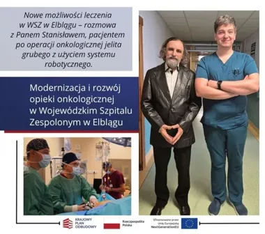 Po operacji robotycznej jelita grubego szybko wrócił do codzienności